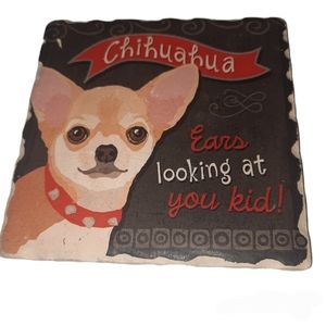 Chihuahua dog coaster